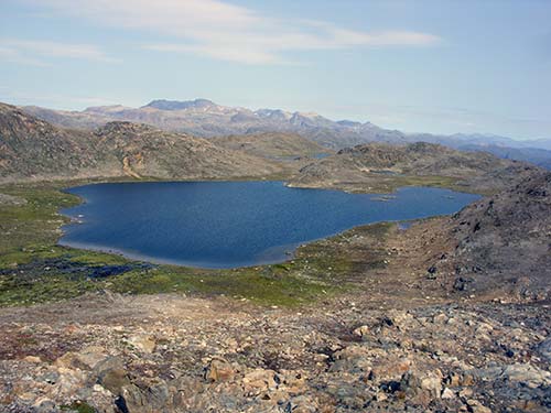 Lake in Greenland Lake in Greenland